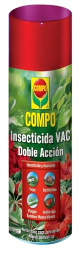 COMPO Aerosol Doble Acción, Insecticida y acaricida, Para jardinería exterior doméstica, 250 ml
