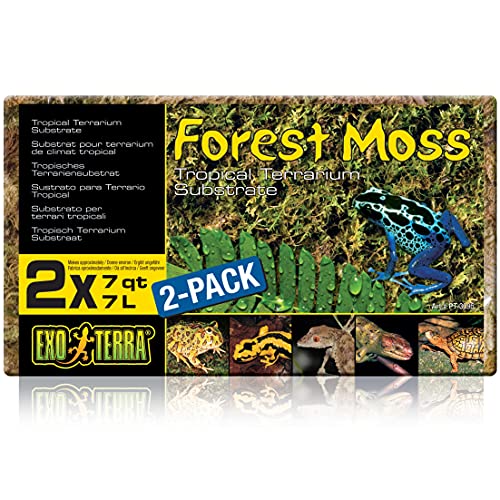 Exo Terra Sustrato Natural Forest Moss - Paquete de 2 Unidades x 7 L - Total: 14 L